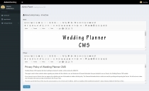 Weddy - Wedding Planner CMS PHP Screenshot 2
