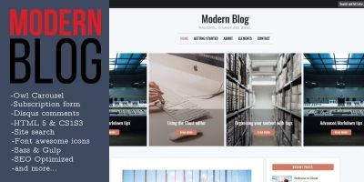 ModernBlog - Responsive Blogging Ghost Theme