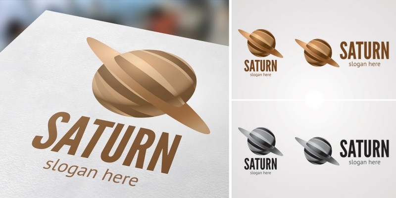 Saturn Logo Template