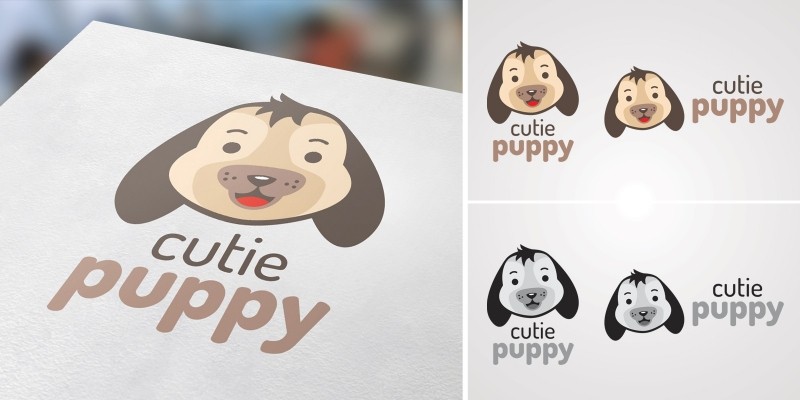 Cutie Puppy Logo