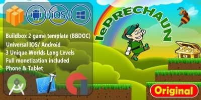 Leprechaun Island - Full Buildbox Game Template