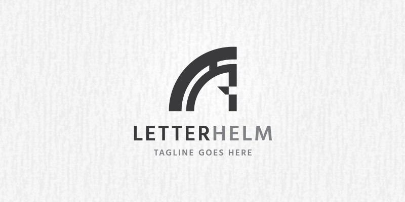 Letter Helmet Logo