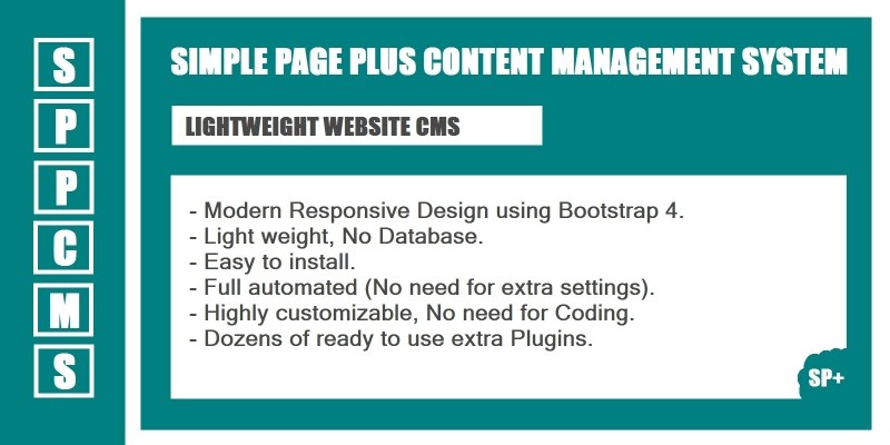 SPPcms - Lightweight Website CMS