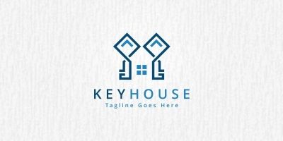 Key House Logo Template