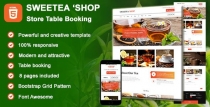 Sweetea Shop - HTML Tea Store Table Booking Screenshot 7