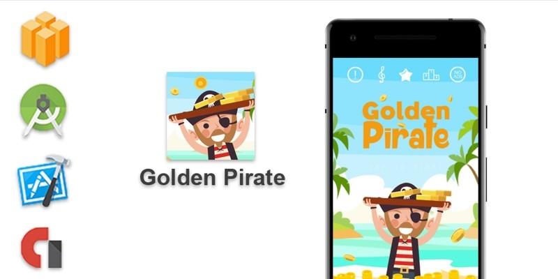 Golden Pirate - Buildbox Game