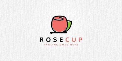 Rose Cup Logo Template