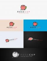 Rose Cup Logo Template Screenshot 1