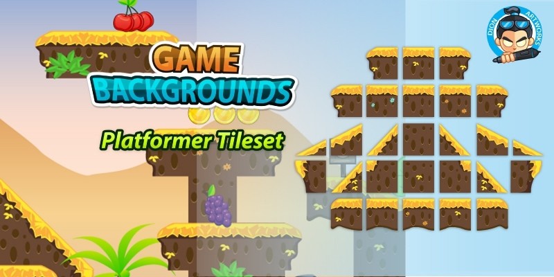 Plat former Tile sets Game BG 03