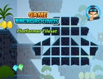 Platformer Tilesets Game BG 04 Screenshot 1
