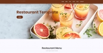 Restaurant HTML Template Screenshot 1