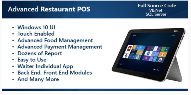 Advanced Restaurant POS .NET