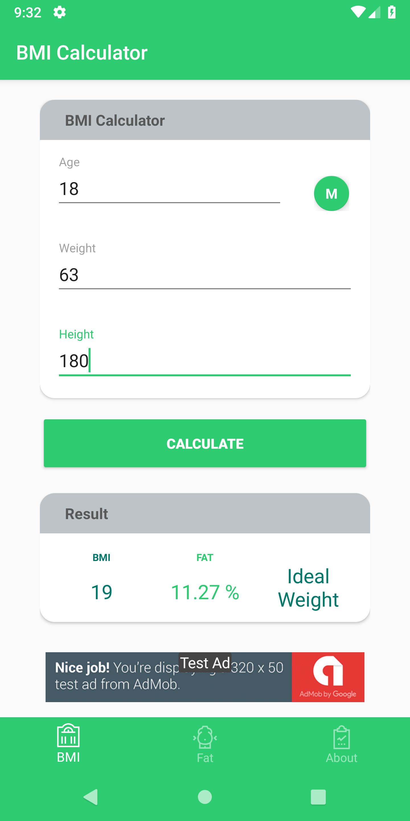 BMI Calculator - Android Source Code by EypCnn | Codester