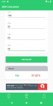 BMI Calculator - Android Source Code Screenshot 5