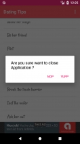 Dating Tips - Android App Source Code Screenshot 7