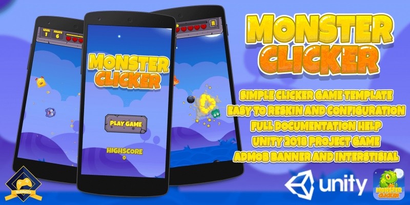 Monster Clicker - Unity Game Source Code
