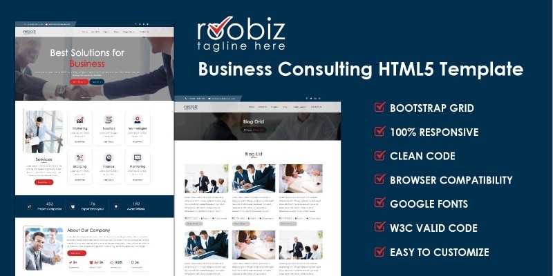 Robin HTML Template