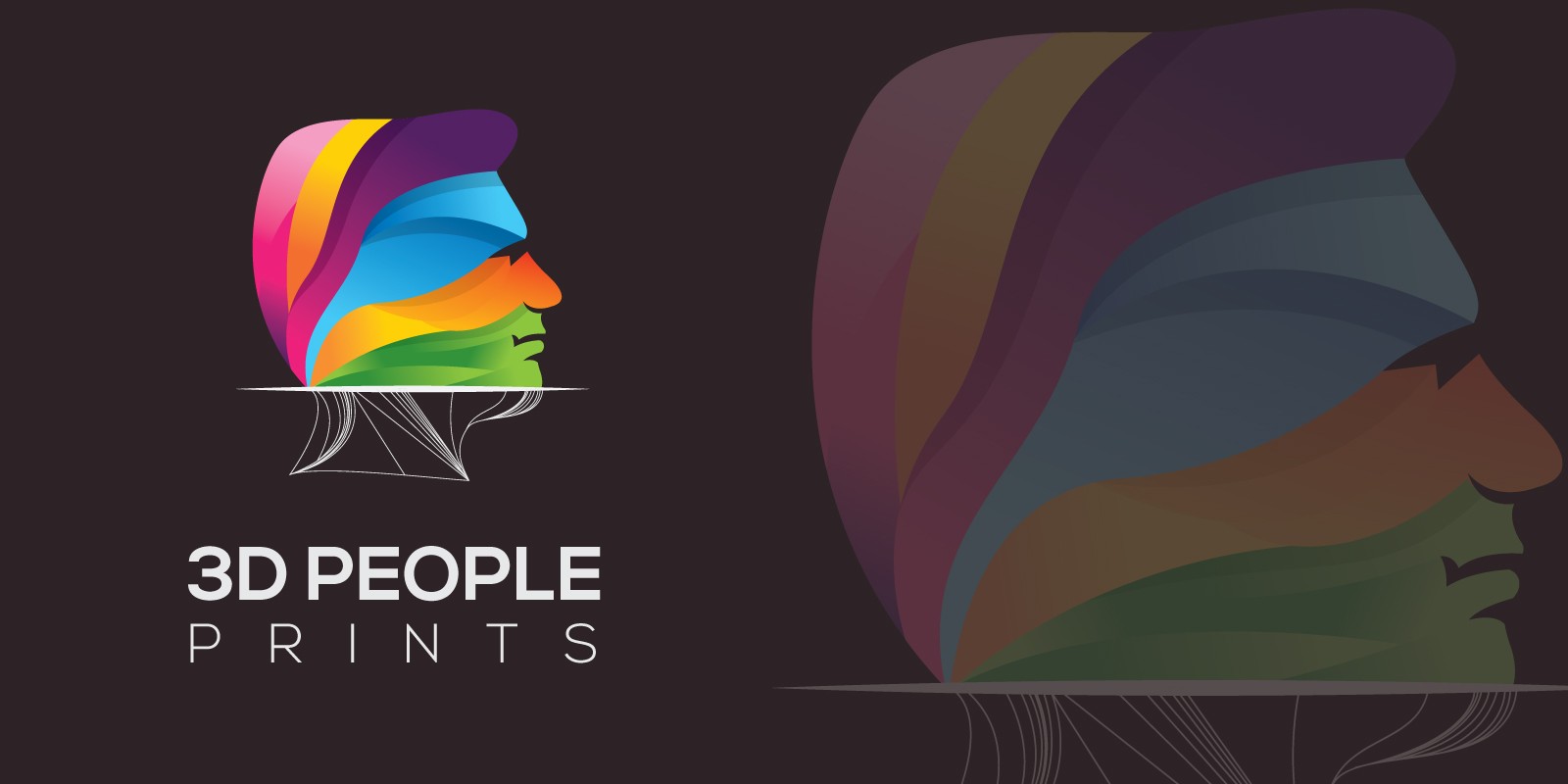 3D People Printing Logo