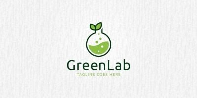 Green Lab Logo Template