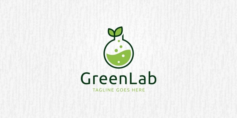 Green Lab Logo Template