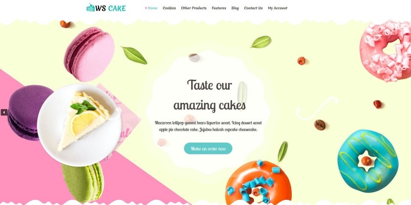 WS Cake - Wordpress theme
