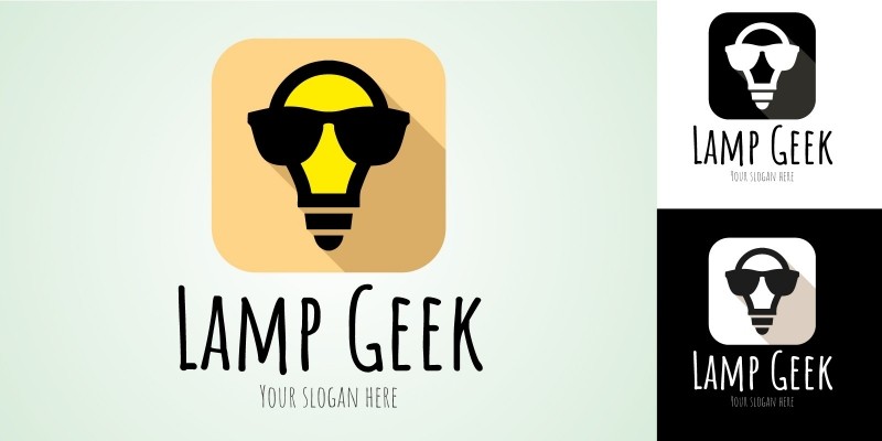 Logo Template Lamp Geek