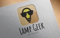 Logo Template Lamp Geek Screenshot 1