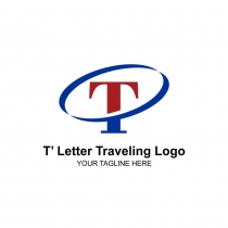 T Letter Traveling Logo Screenshot 1