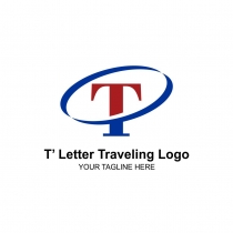 T Letter Traveling Logo Screenshot 1