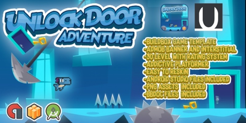 Unlock Doors Adventure - Buildbox Template
