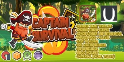Captain Survival  - Buildbox Template