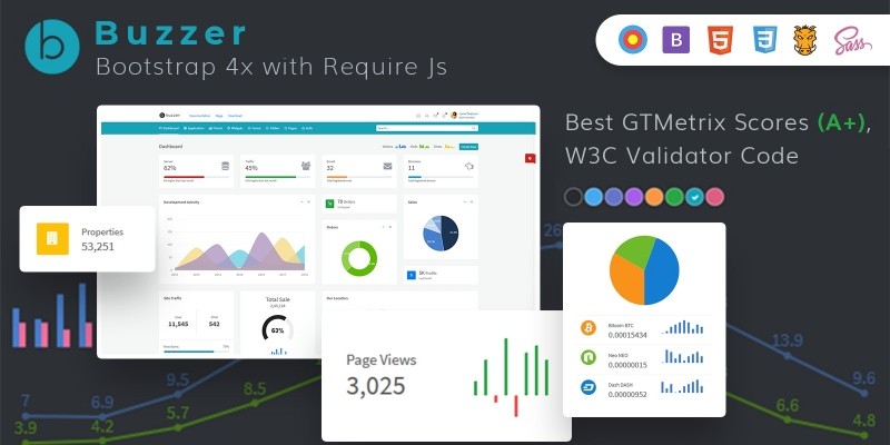 Buzzer Ultimate Bootstrap 4 Admin and Ui Kit