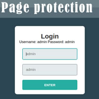 Page Protection With Login Without SQL