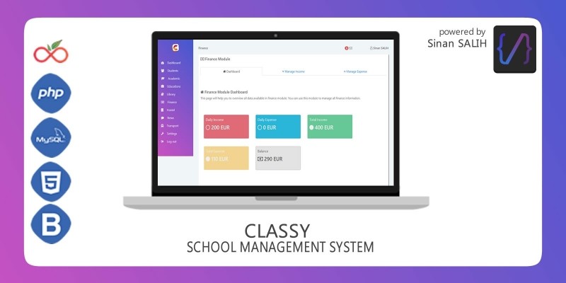 Classy - Advanced School Management System PHP