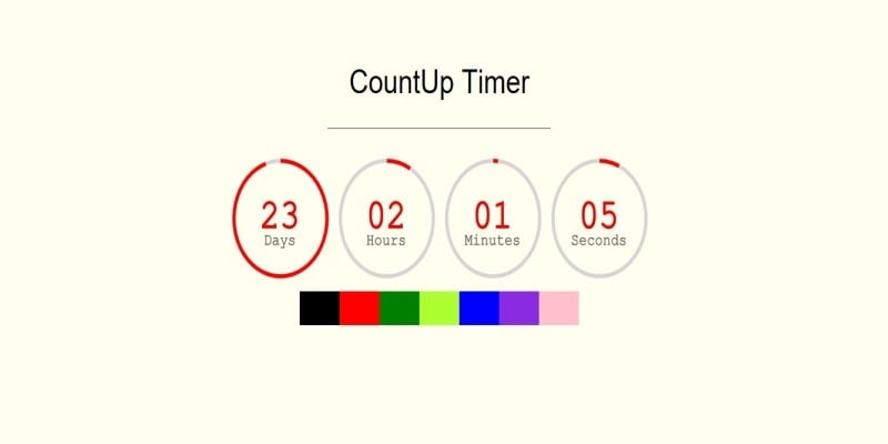 Circle Countdown Timer jQuery
