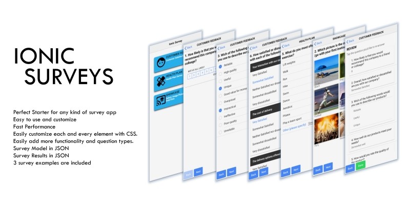 Ionic Surveys - Survey Mobile App