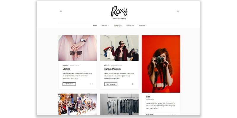 Roxy - WordPress Blog Theme