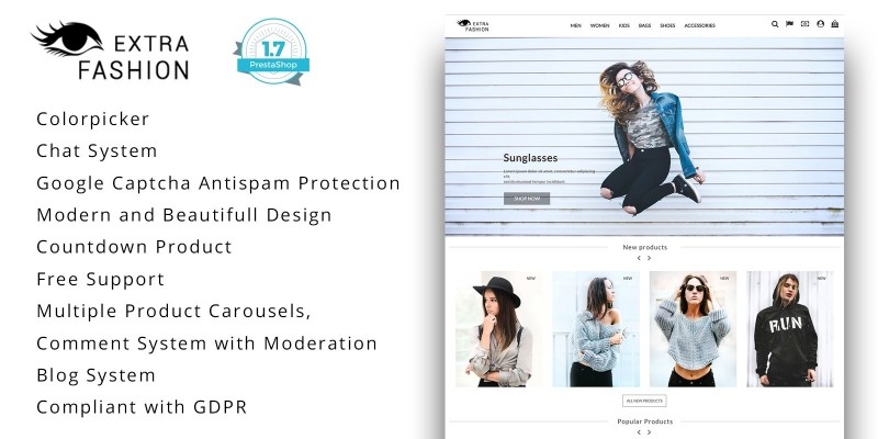 Extra Fashion - PrestaShop Theme