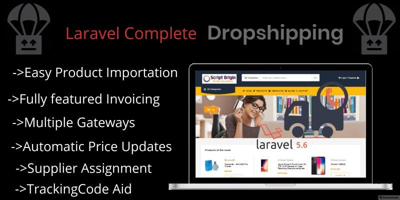 Laravel Complete Drop-Shipping Script