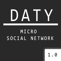 Daty - Micro Social Network PHP