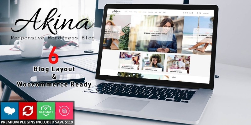 Akina - Magazine WordPress Theme