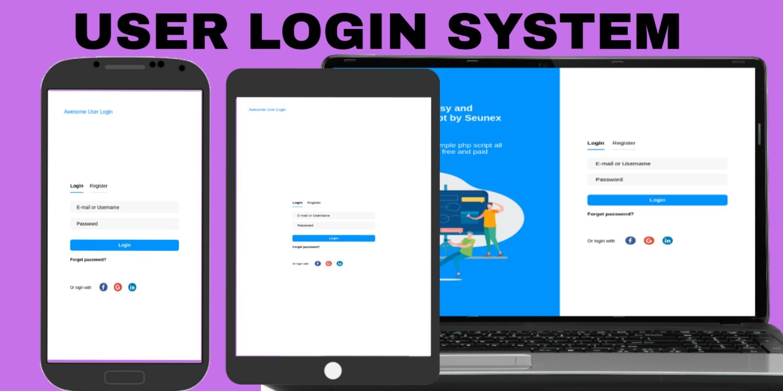 Awesome User Login System PHP