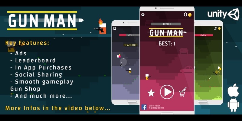 Gun Man - Unity Game Template