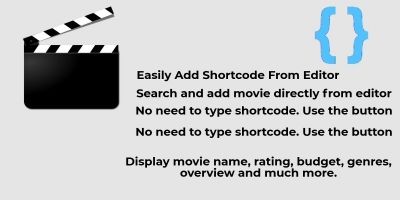 IMDB Movie Shortcode WordPress Plugin Using TMDB