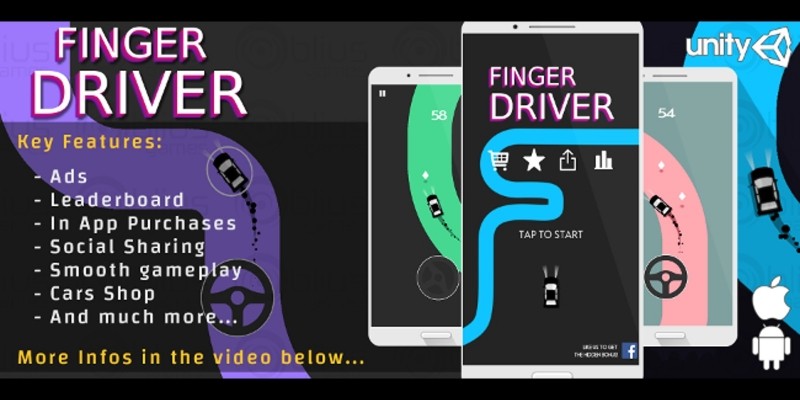 Finger Driver - Unity Game Template