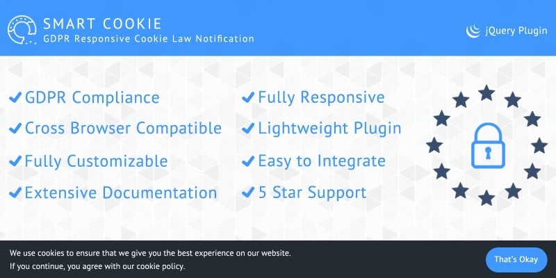 SmartCookie - GDPR Cookie Law Notification