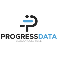 Letter P - Progress Data Logo