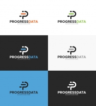 Letter P - Progress Data Logo Screenshot 2