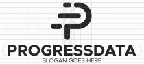 Letter P - Progress Data Logo Screenshot 3