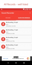 Audio Recorder - Android Source Code Screenshot 4